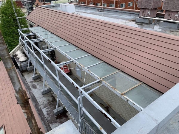 金属屋根塗装前状況